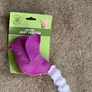 Purple Cat Toy with Bell